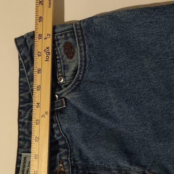 Harley Davidson Genuine Jeans 5 Pocket Style 100% Cotton - Picture 6 of 10
